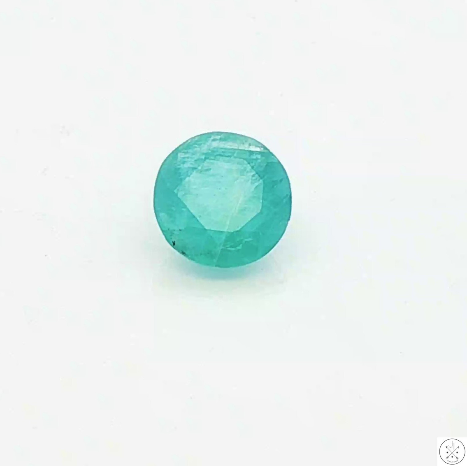 Rare 1.50 Carat Natural Grandidierite 8 mm Round Faceted Gemstone Loose