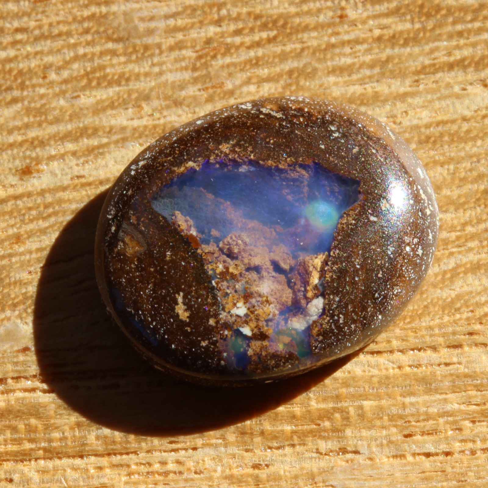 Boulder opal 6.79ct 15.5 x 12mm Australian opal natural solid loose unset stone
