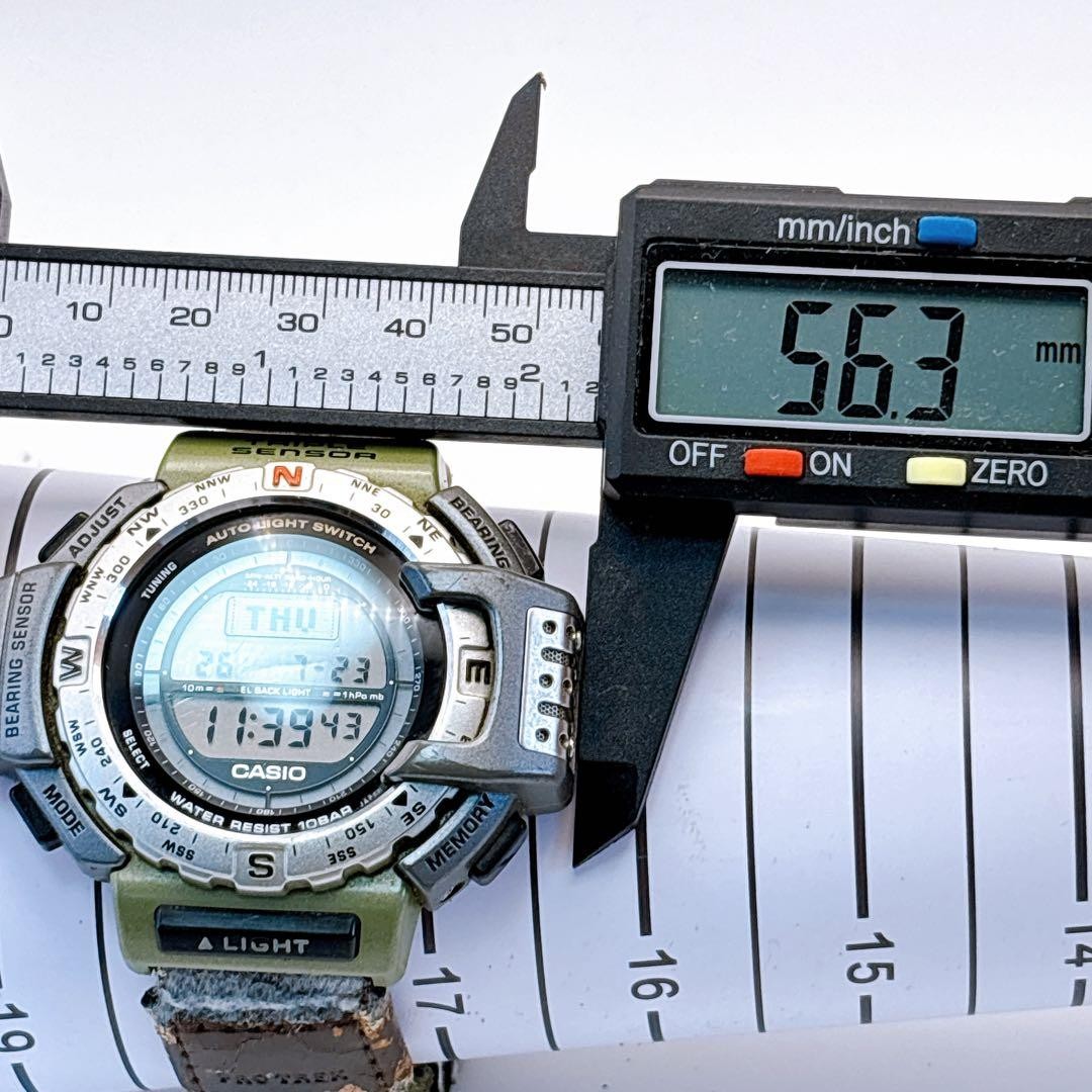 Working condition CASIO PROTREK PRT-40J Triple Sensor Watch From Japan