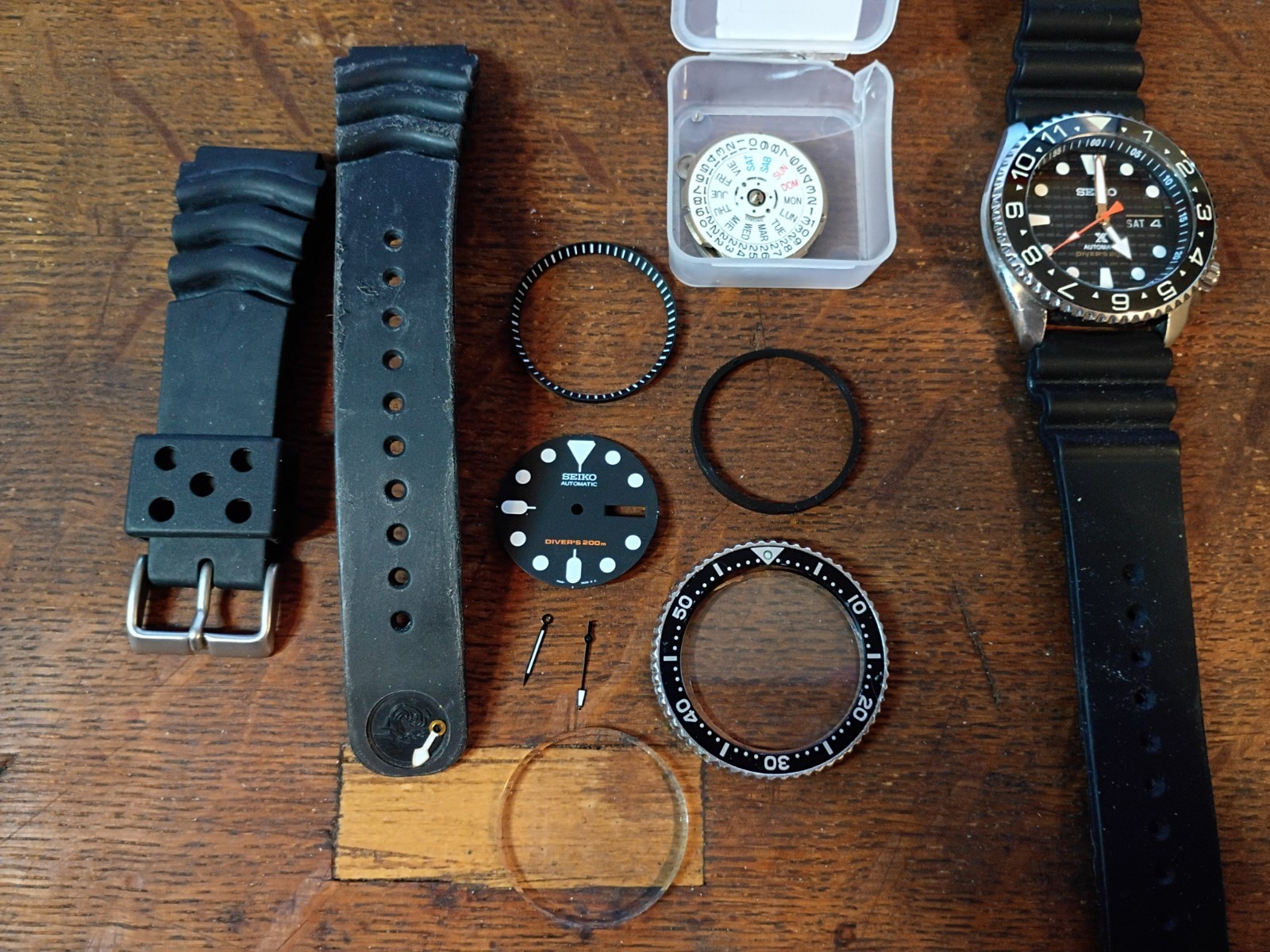 Seiko SKX007 mod premium parts – NH36 upgrades -WITH OG PARTS INCLUDED