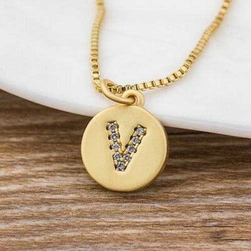 26 Letters Necklace Personal Initial Pendant Necklaces Choker Gift Women Jewelry