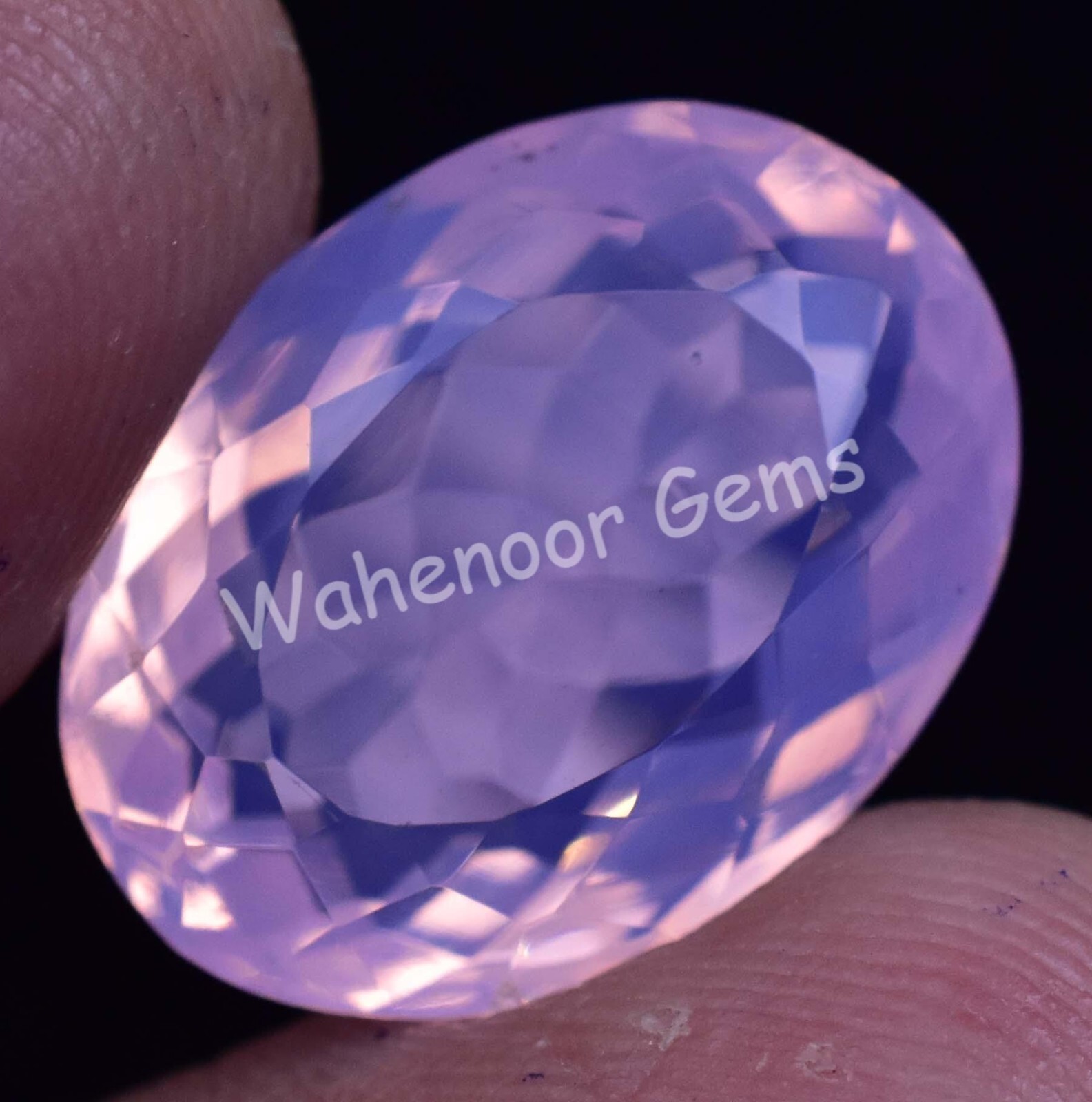 Natural Pink Opal 13.35 Ct Oval Certified Unheated Welo Australian Gemstone