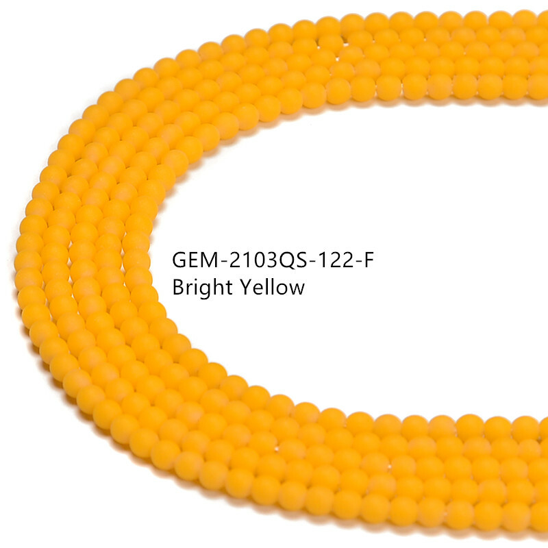 K9 Crystal Matte Round Assorted Colors Beads Size 3mm 15.5” Strand