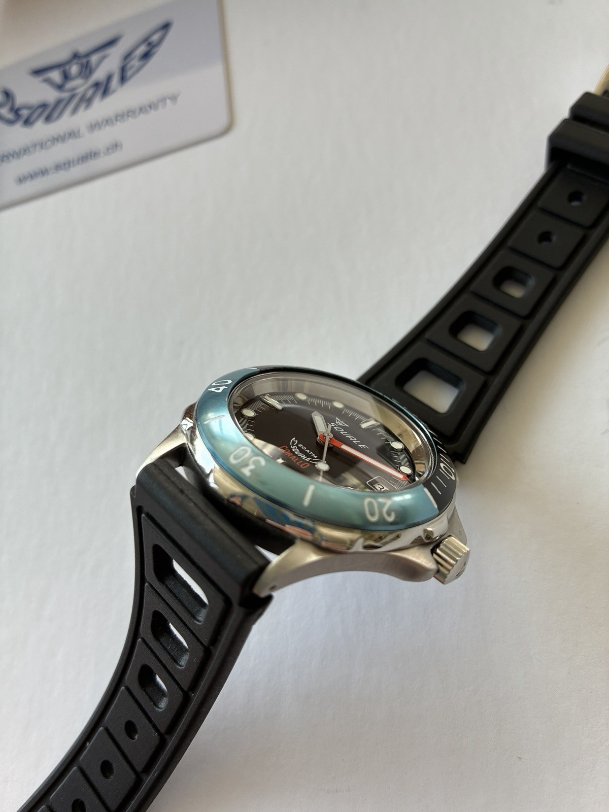 Squale Corallo NOS 2008 Black Dial Automatic Watch. Number 064/100