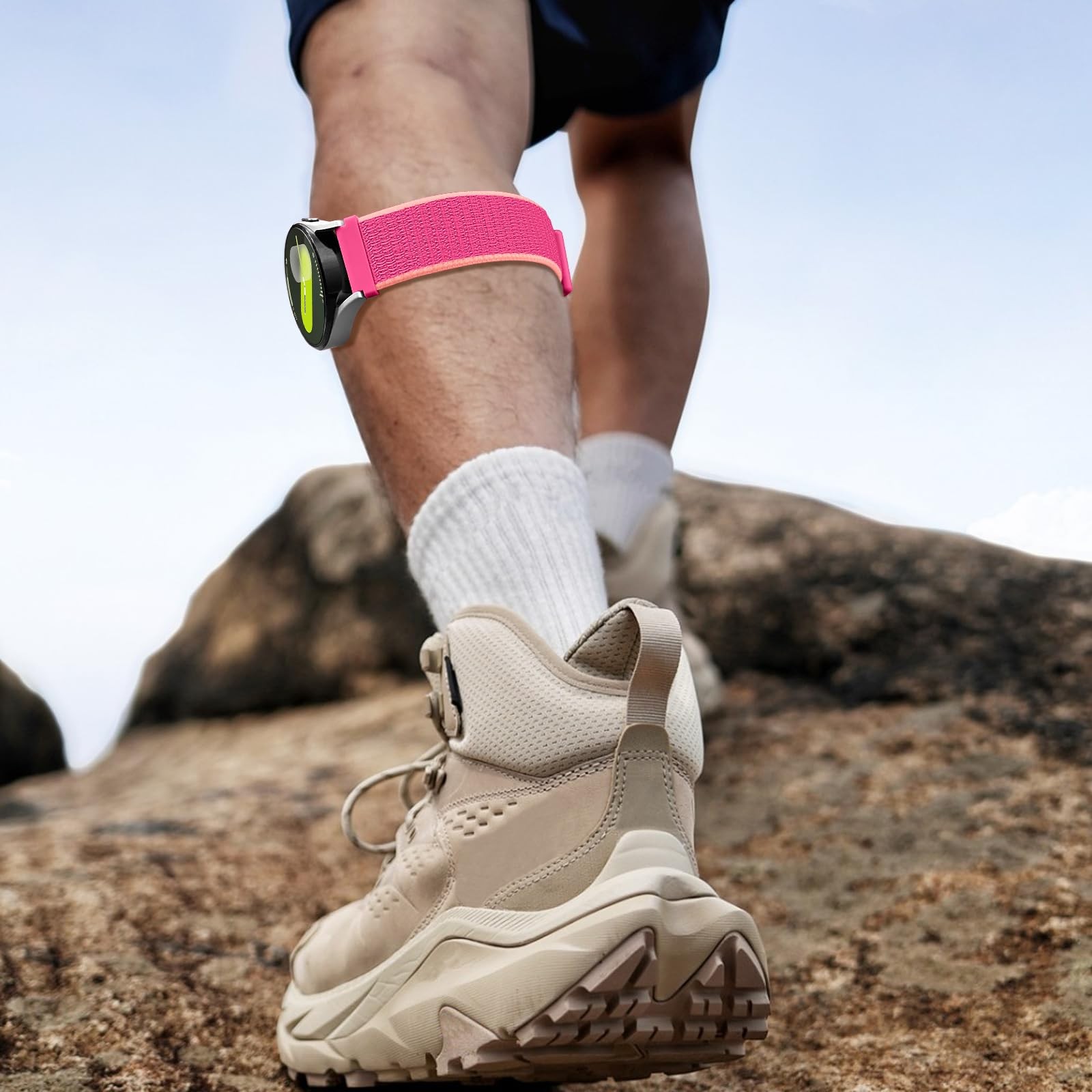 20mm Sport Ankle/Arm Band 175mm-345mm (6.88-13.58 inches), Garnet color