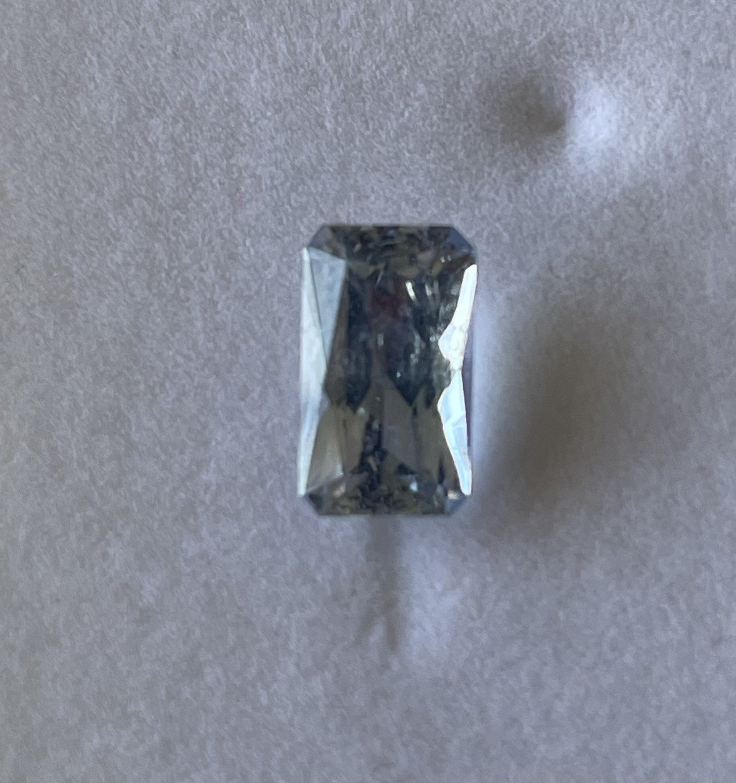 2.80 ct Light Violetish Blue Jeremejevite. GIA certificate. Unheated Untreated