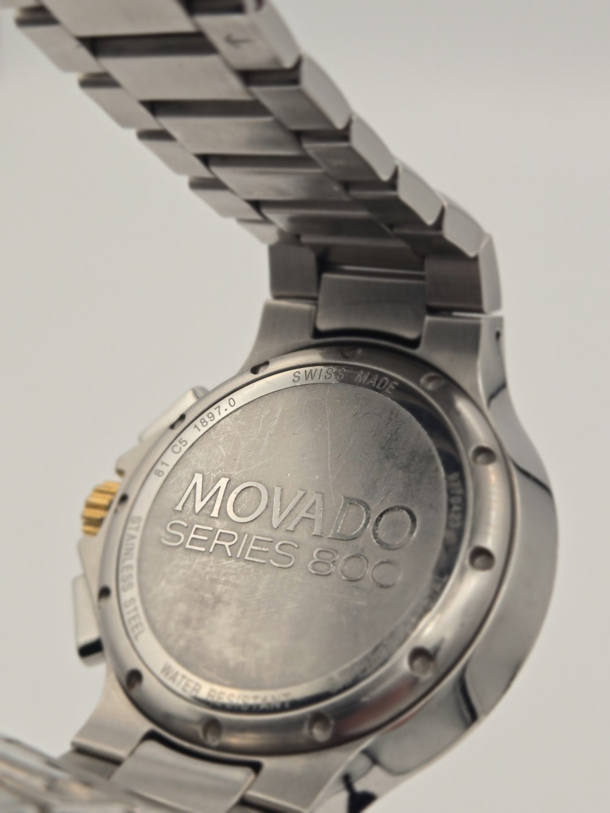 movado series 800 chronograph two tone 2600038