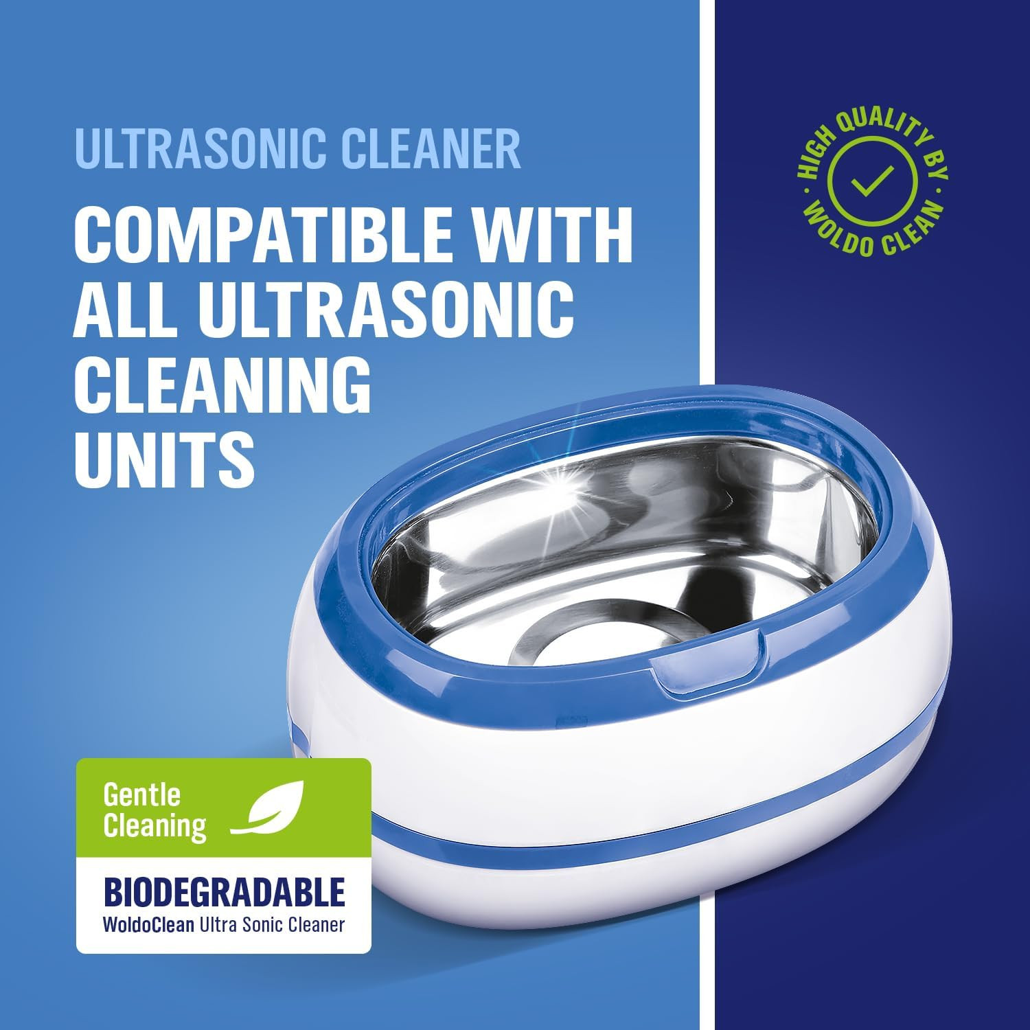 WoldoClean Ultrasonic Cleaner Solution for Jewelry 25.4 Fl Oz – 140 Concentra