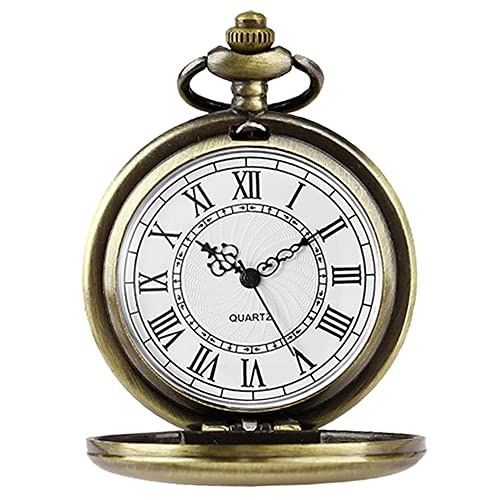 Smooth Pocket Watch Alloy Steel Quartz Roman/Arabic Numerals with 37cm CF1004