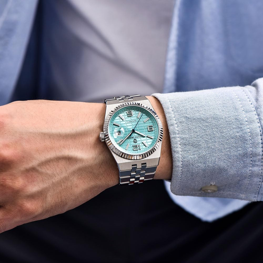 Luxury 40MM Men’s Automatic Stainless Steel Sport Watch – 100M Waterproof