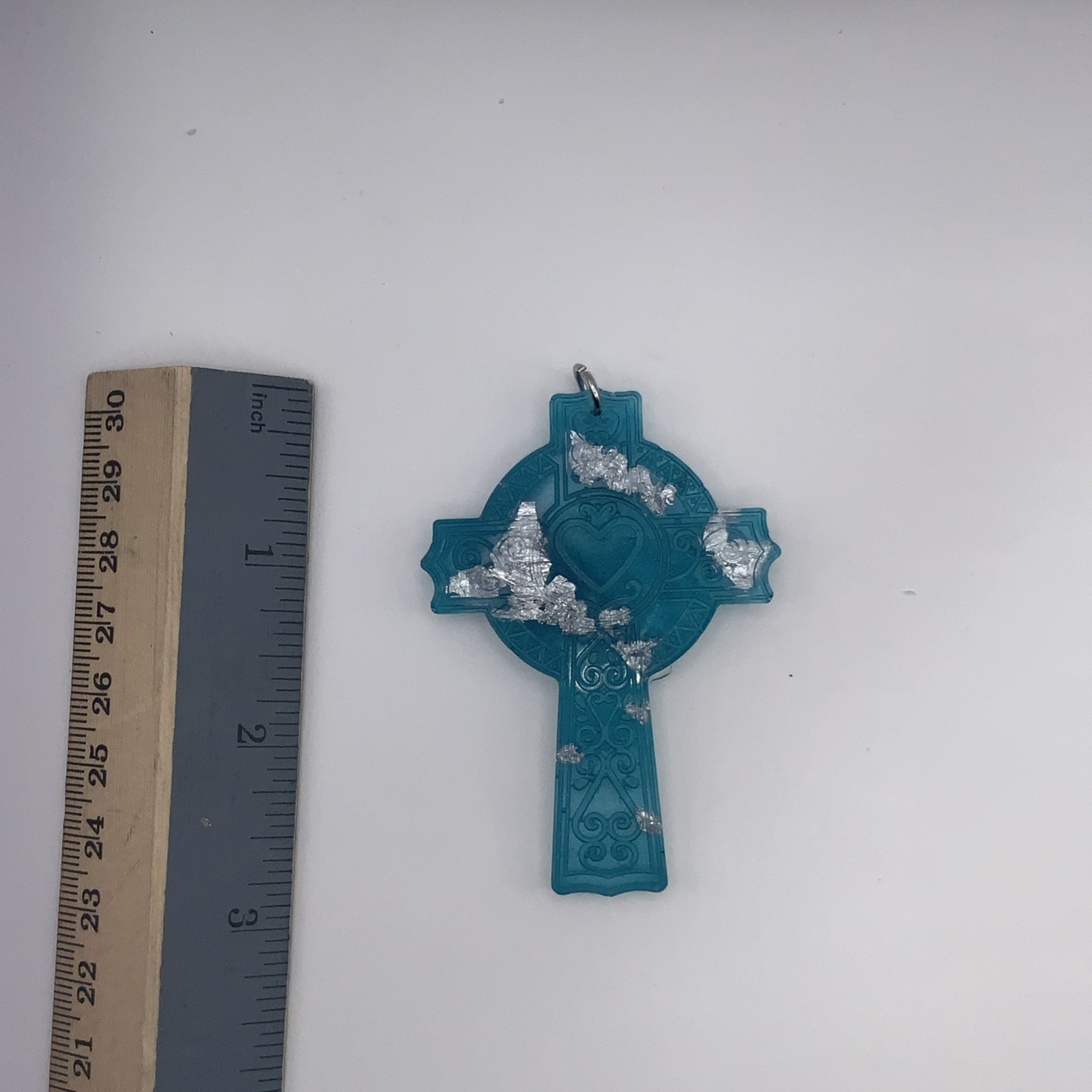 House Of David Handmade Cross Necklace Crystal Ice