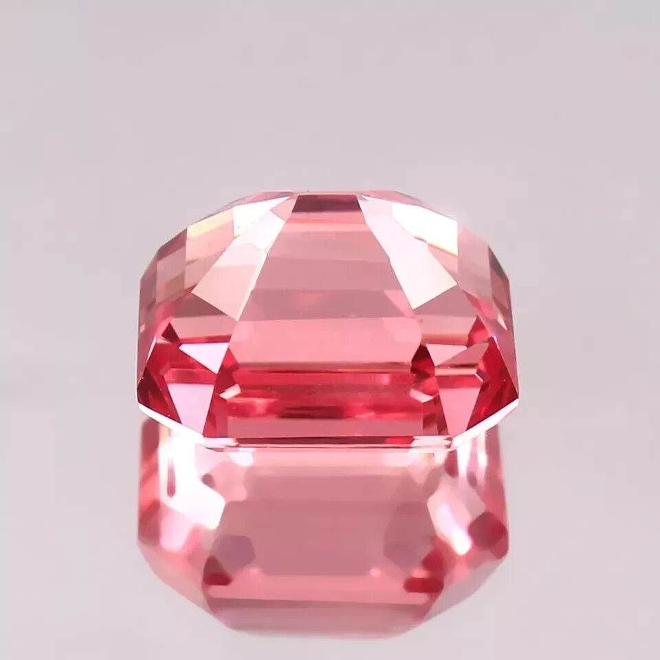 Natural Padparadscha Sapphire 50 Ct Ceylon Emerald Cut Certified Loose Gemstone