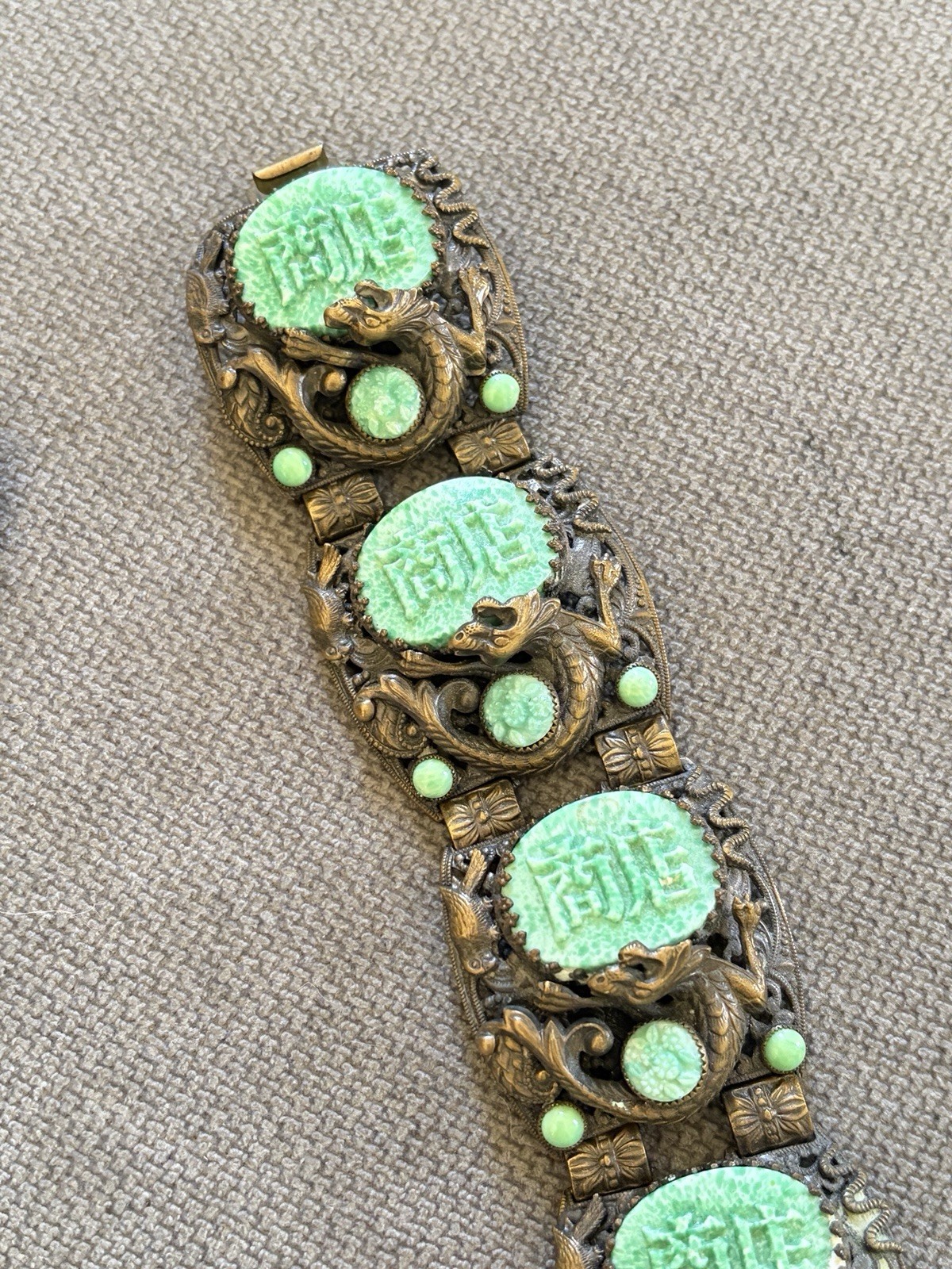 Rare Max Neiger dragon bracelet brooch set