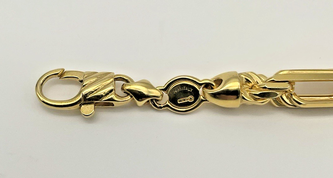 14K Yellow Gold 8” Figarope/Milano Chain Bracelet