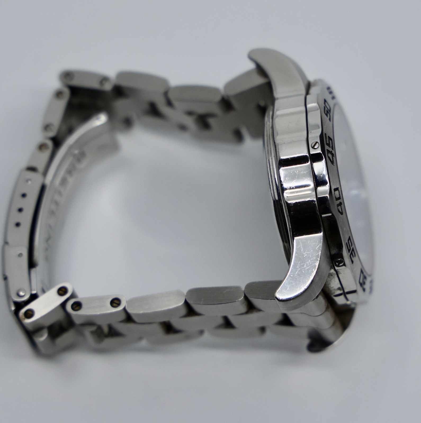 Breitling Colt 44 mm Blue Quartz Men’s Watch A74387 Stainless Band