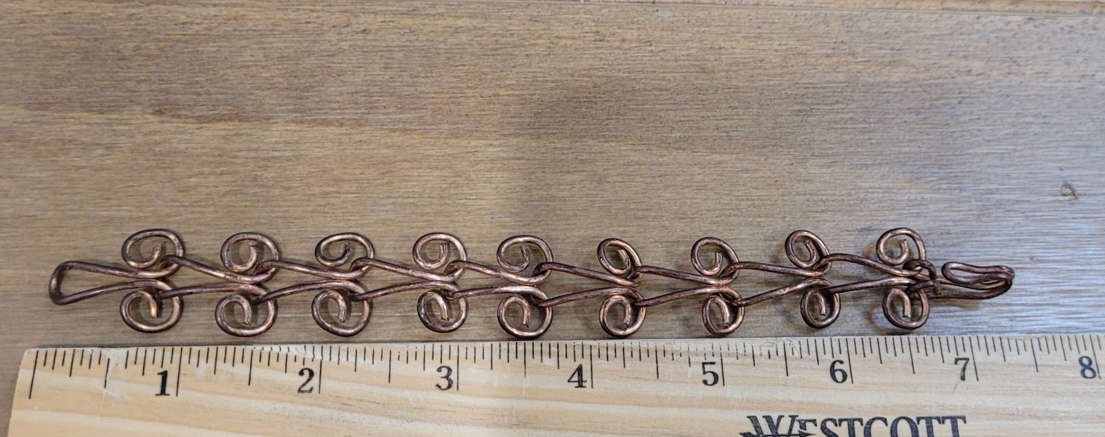 Spiral Bracelet Copper Alloy Metal Swirl
