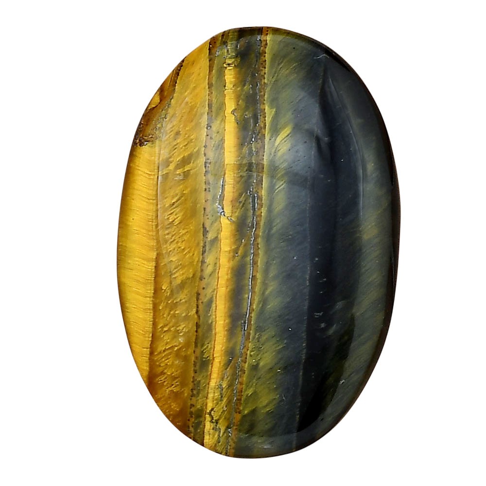 Natural Blue Tiger Eye 37.4×24.4×6 mm Oval Shape Polished Gemstone LS01373-17