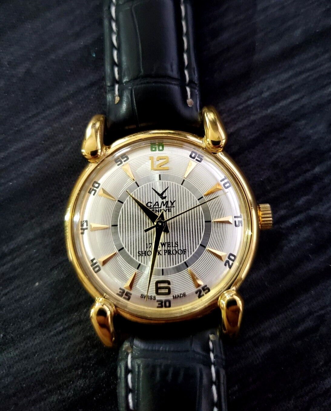 RARE Camy Geneve Mechanical Swiss Watch Restored Serviced Runs Excellent