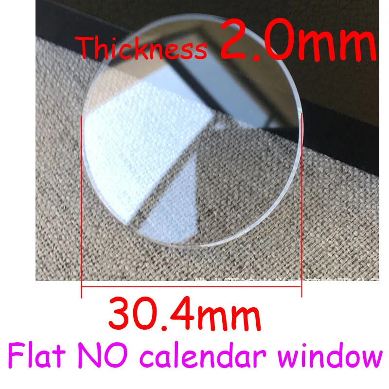 Round Flat Sapphire Watch Crystal for RLX 21.3 25.3 29.4 30.4 32.7mm Watch Glass