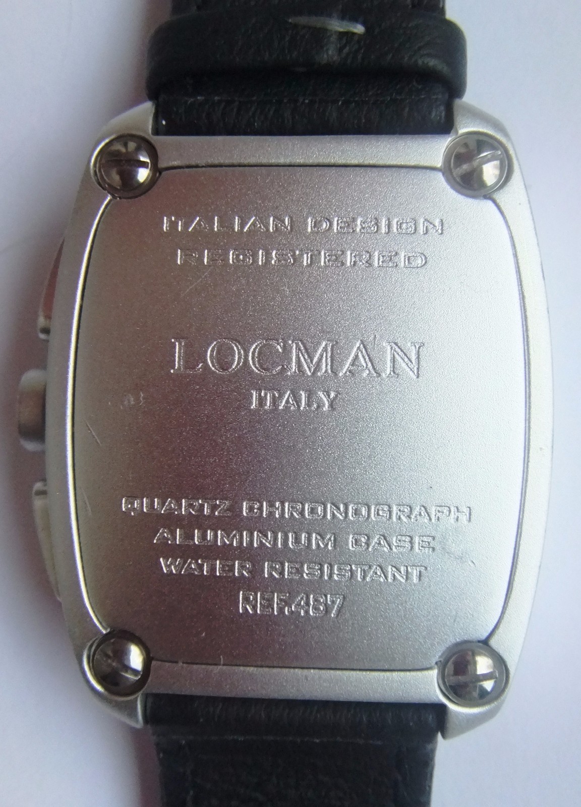 LOCMAN SPORT SILVER-GRAY CHRONOGRAPH WATCH Model 487, NEW