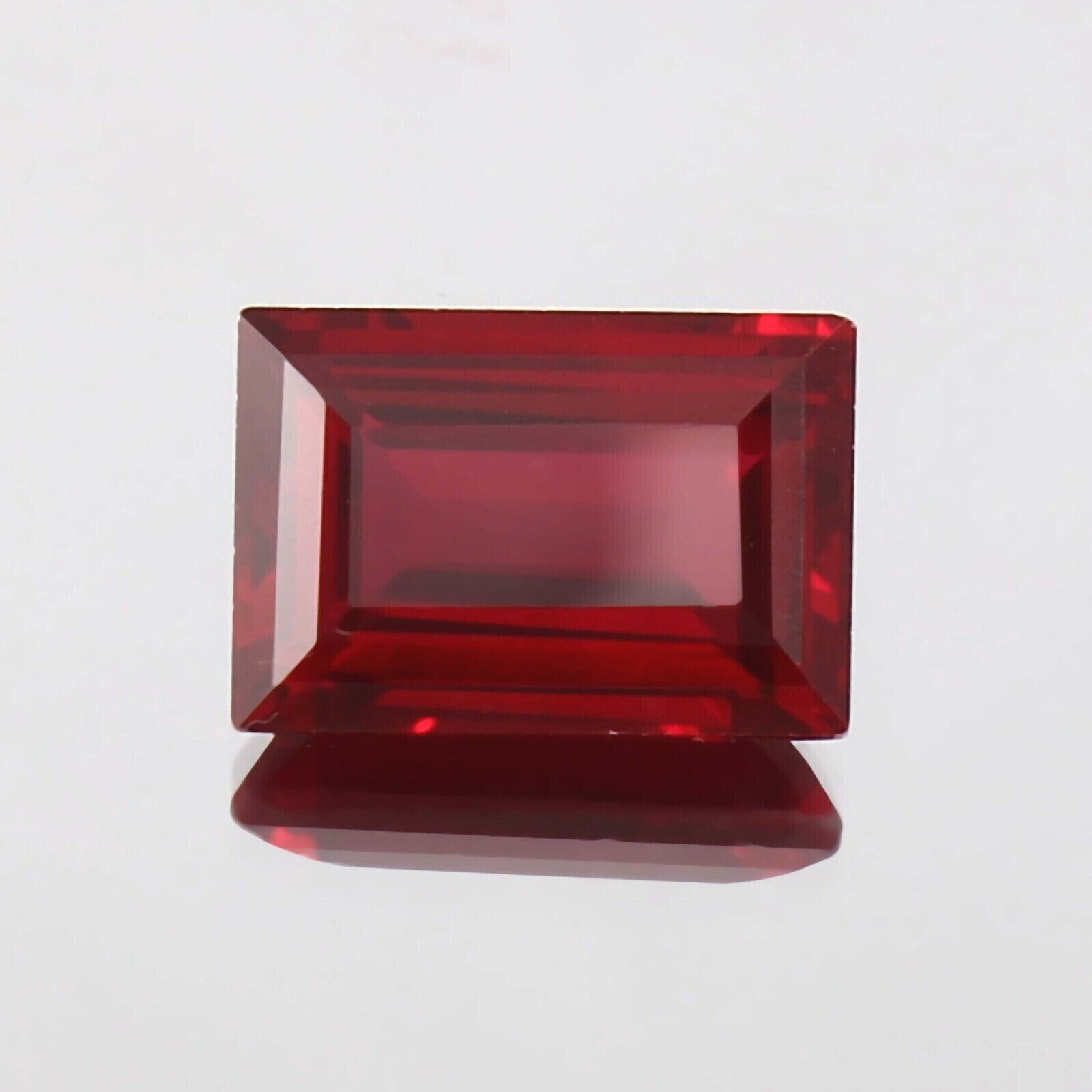 AAA Natural Flawless Myanmar Red Painite 6.60 Ct Emerald Cut Loose Gemstone