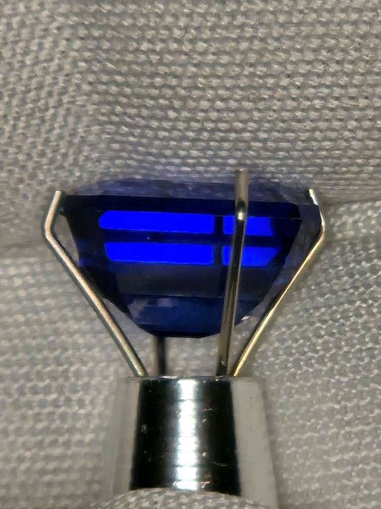 2.80ct Synthetic Blue Spinel Emerald Cut Cobalt Blue Lab-Created Loose Gem