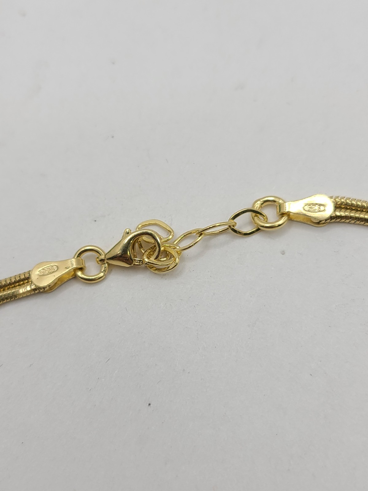 Gold Plated 925 Sterling Silver Love Knot Bracelet 7.5″