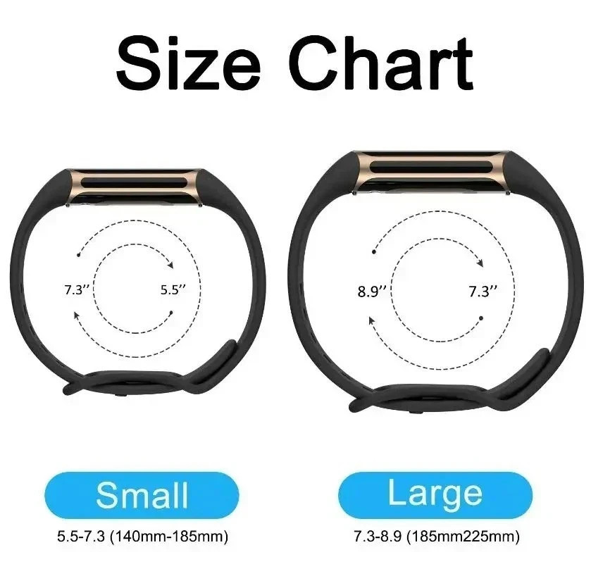 Smartwatch Band for Fitbit Charge 5 6 Strap Adjustable Watchband for Fitbit
