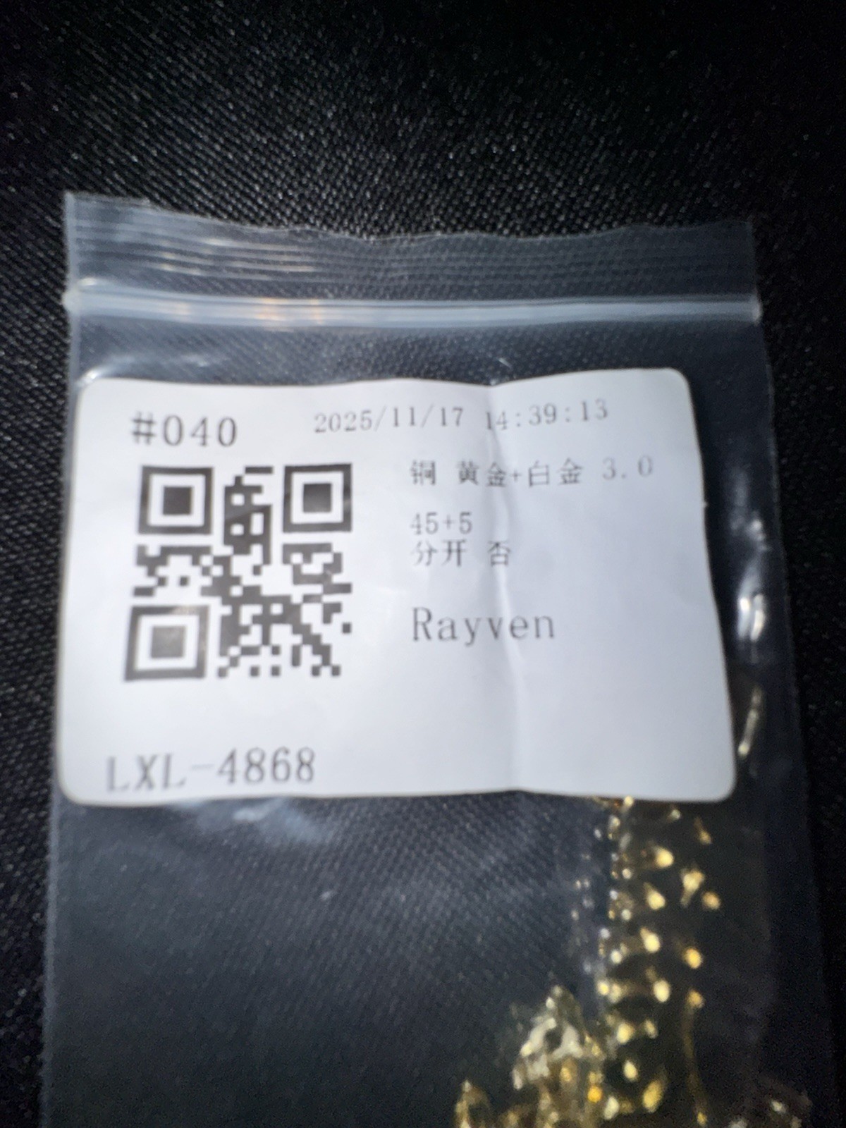 Free Shipping – Rayven Personalized Name Necklace Two Tone Crystal Pendant