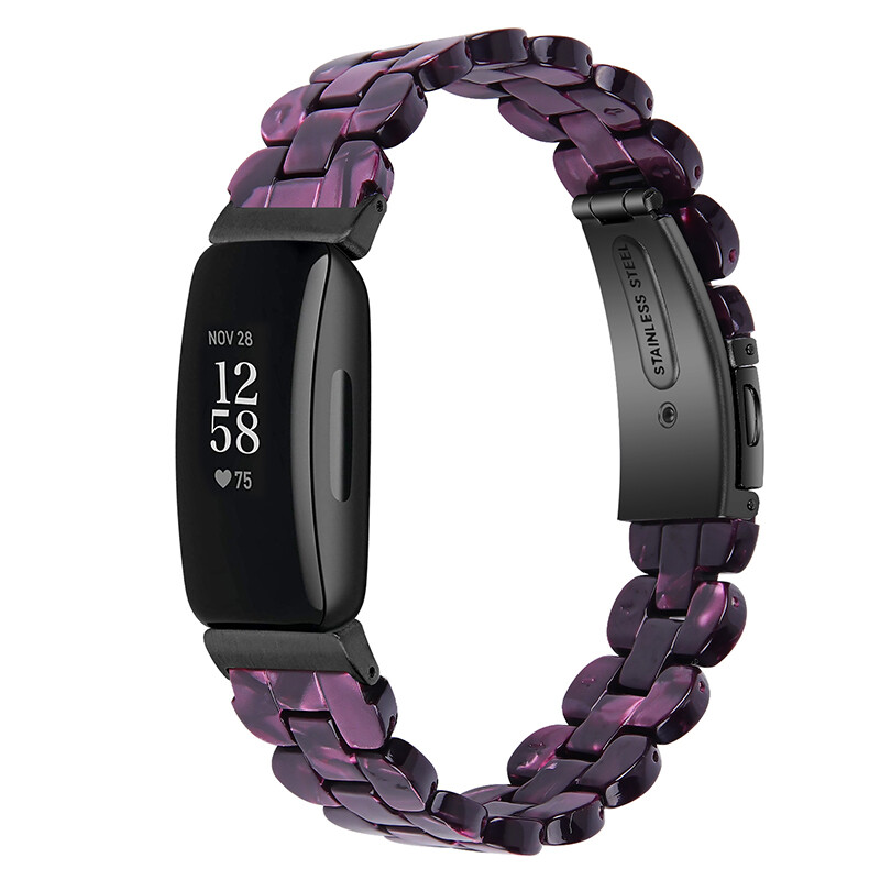 For Fitbit Inspire1 2 HR Replacement Slim Resin Stainless Steel Watch Strap Band
