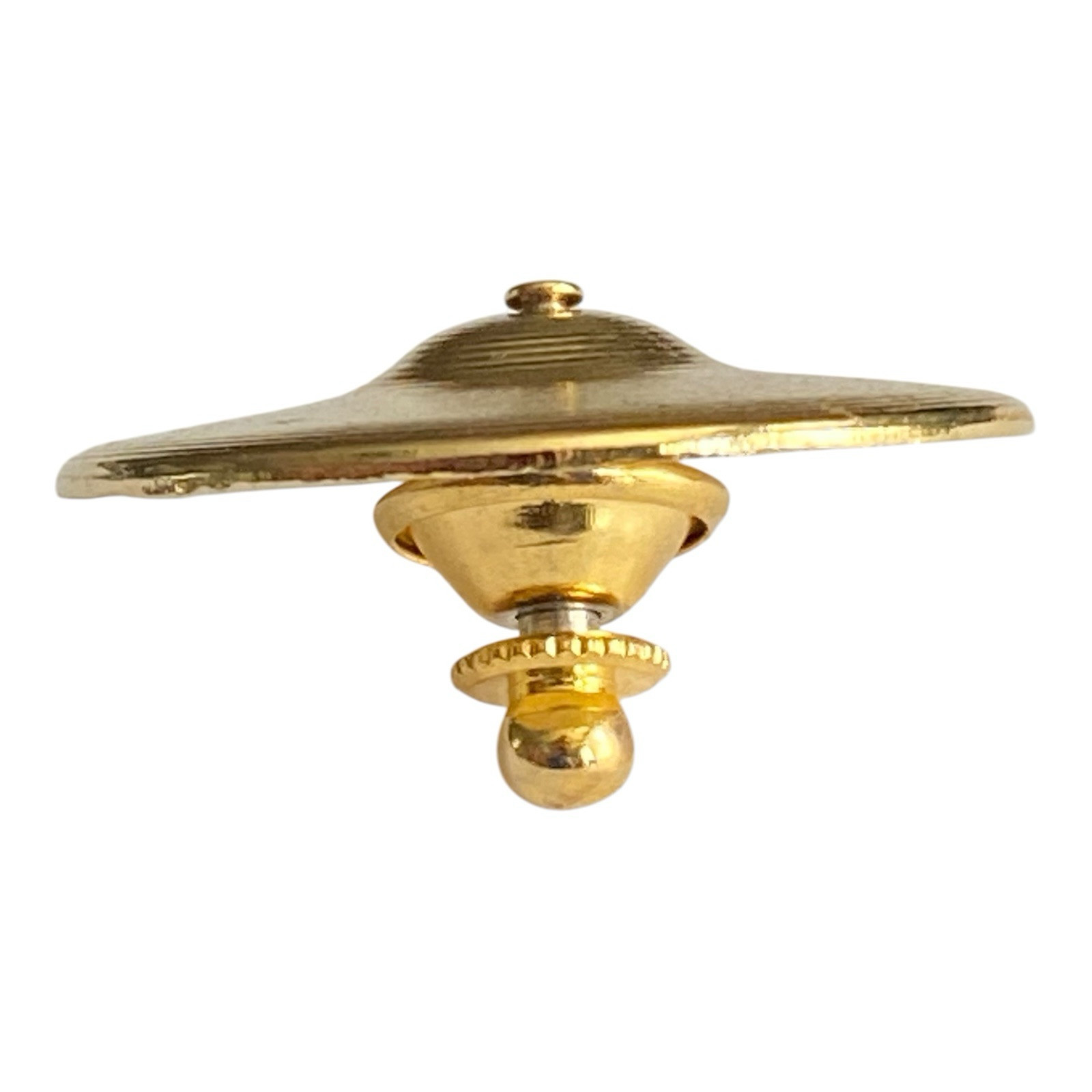 Future Primitive Cymbals Tie Tack Lapel Pin Percussion Drum Gold-Tone Instrument