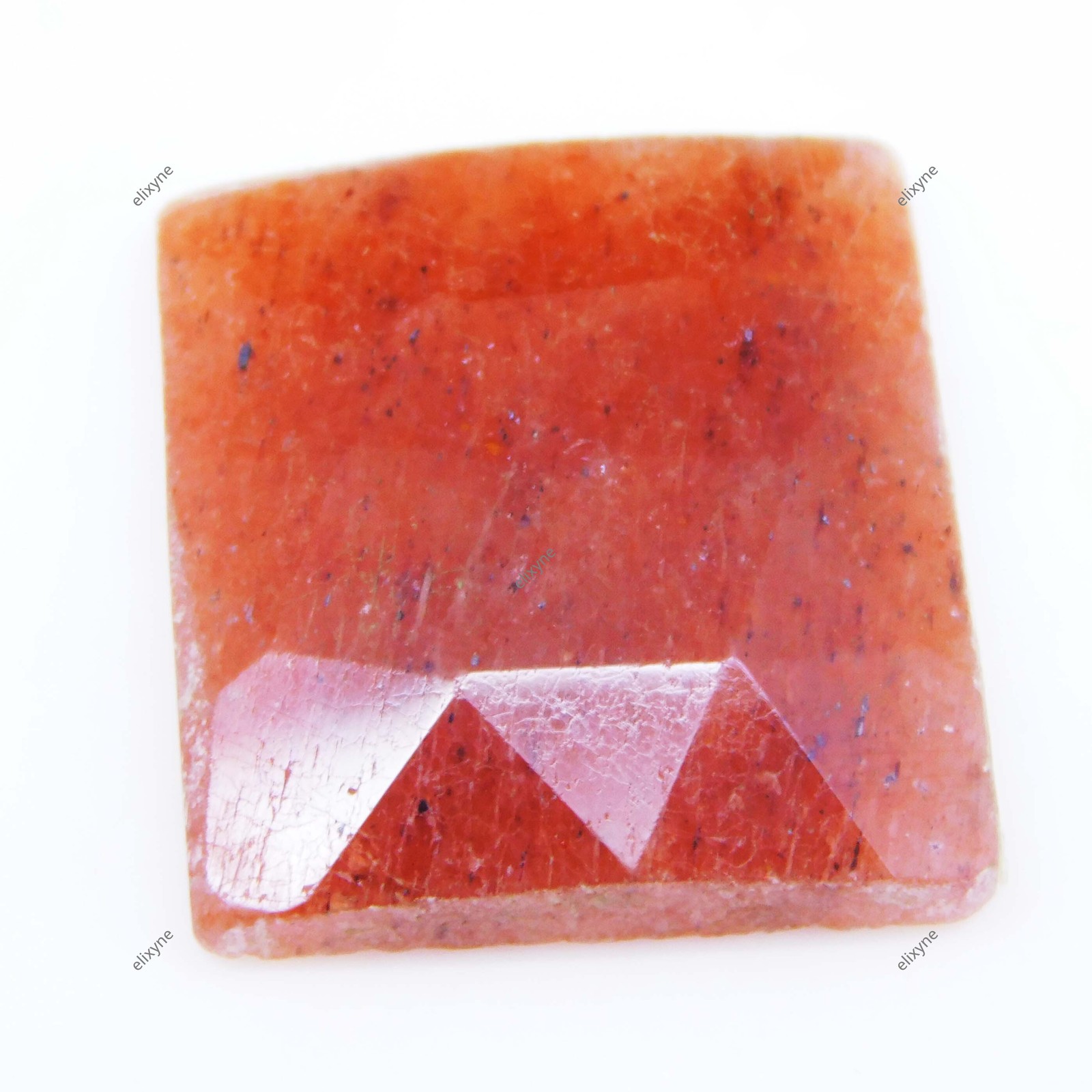 22.65 Ct Natural Sunstone Fancy Cut Glittering Faceted Loose Gemstone
