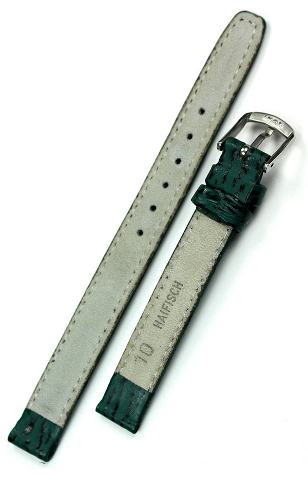 10mm Real Shark leather Band made Germany Graf green Watch Strap