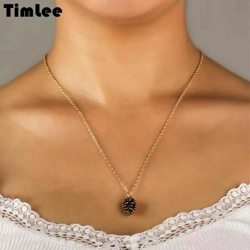 2 Cute Pinecone Necklace Pine Nut Plant Specimen Fashion Jewelry Pendant Only
