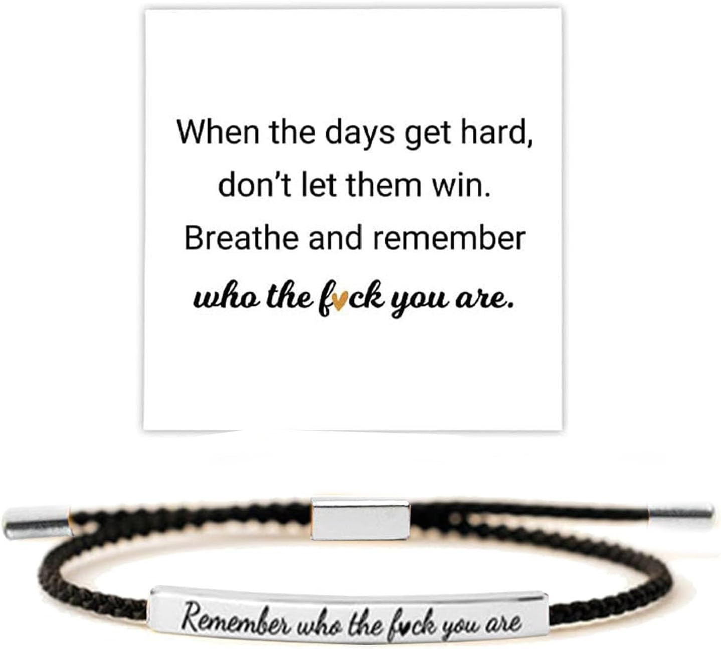 Let Them Tube Bracelet for Women, Self Worth Motivation Bracelet Adjustable Brai