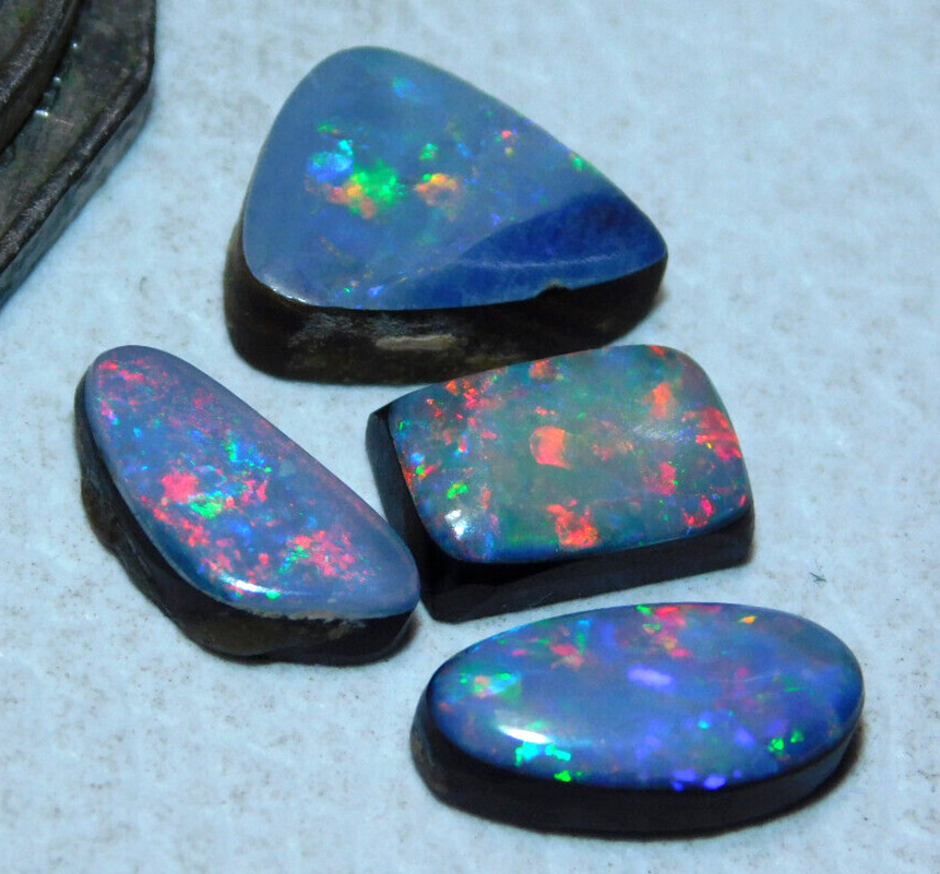 9.45 CT Doublet Australian Fire Opal Natural Gemstone Cabochon AA+ Quallity