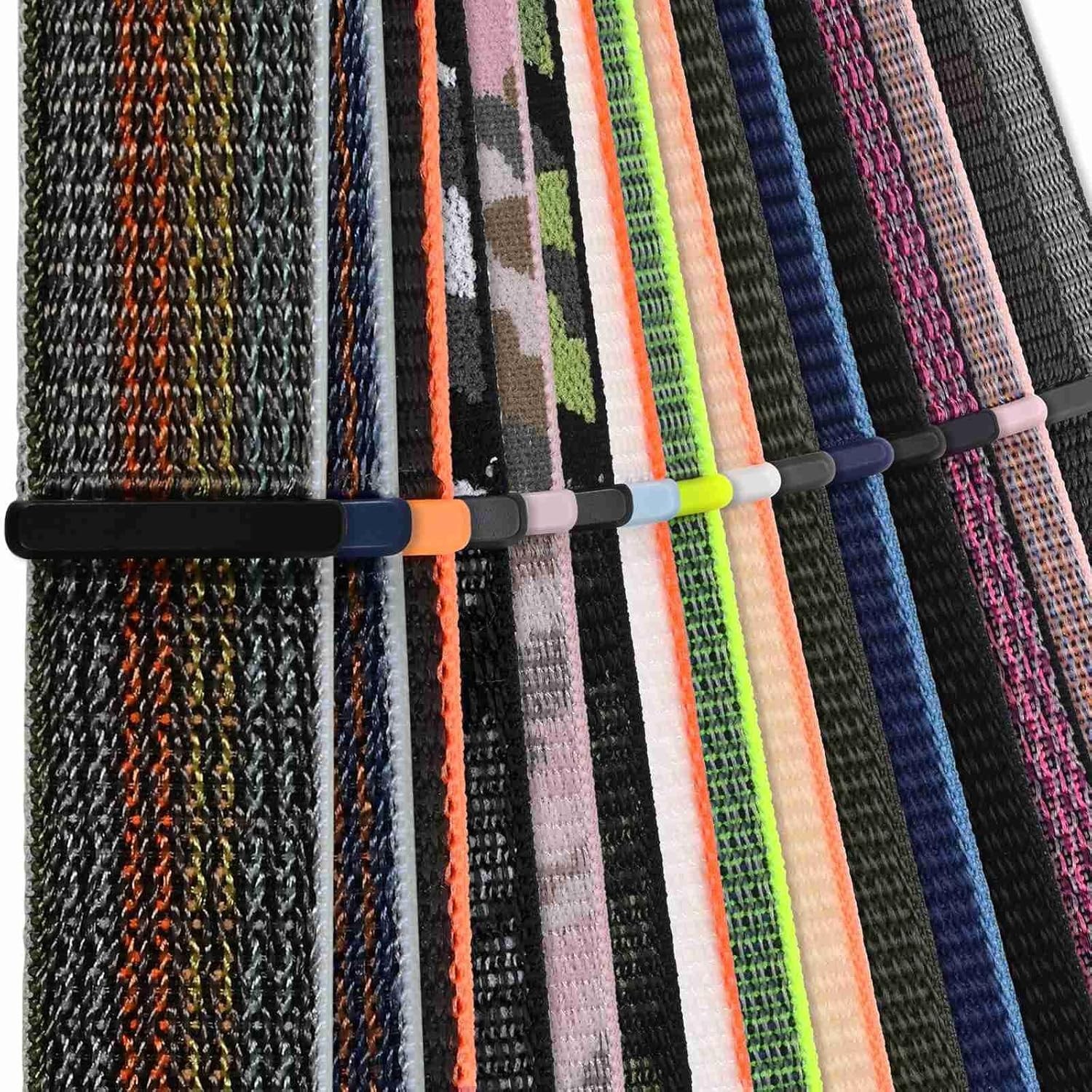 Lightweight 19mm Sport Loop Watch Band in Army Green – Unisex Adjustable Style