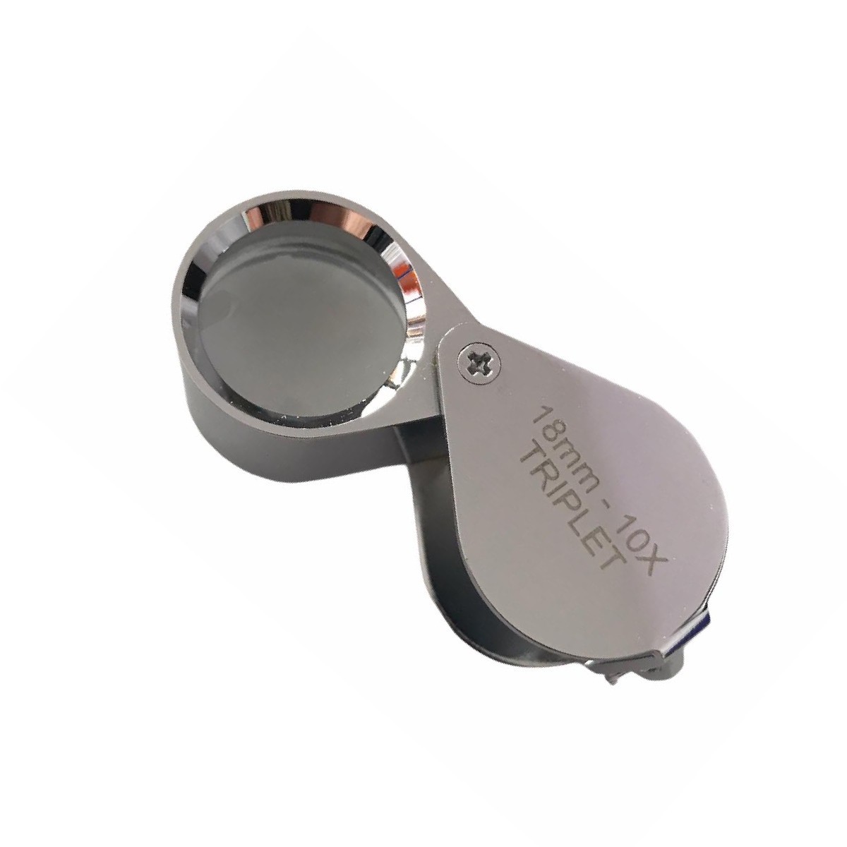 Boley Triplet Diamond Loupe 10x for Jewelers & Goldsmiths, Metal Frame, Germany