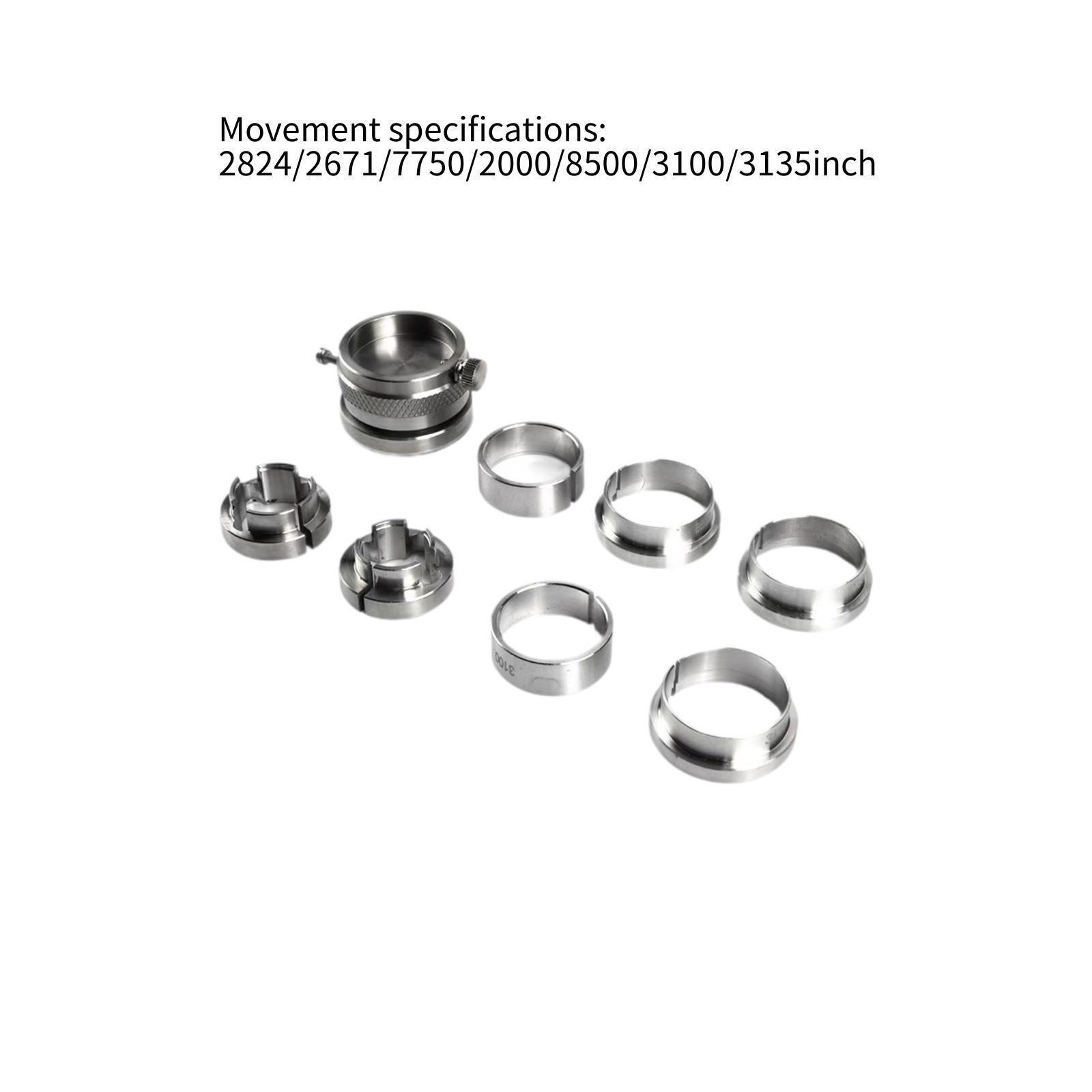 Watch Movement Holder Set Rotatable Base Watch Movement Support Base Stainless