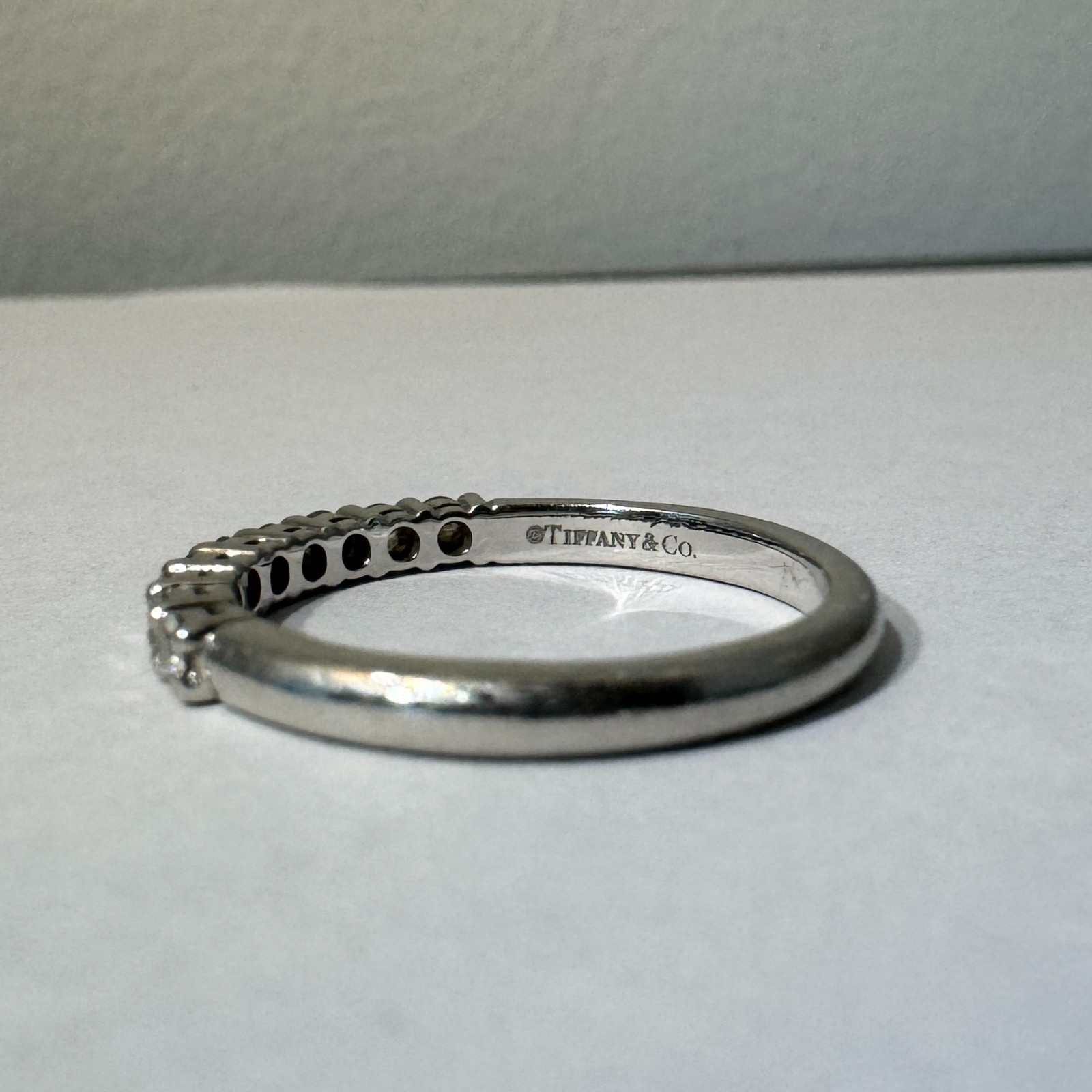 Tiffany & Co Forever 2.2mm Shared Diamond Ring Size 6.5