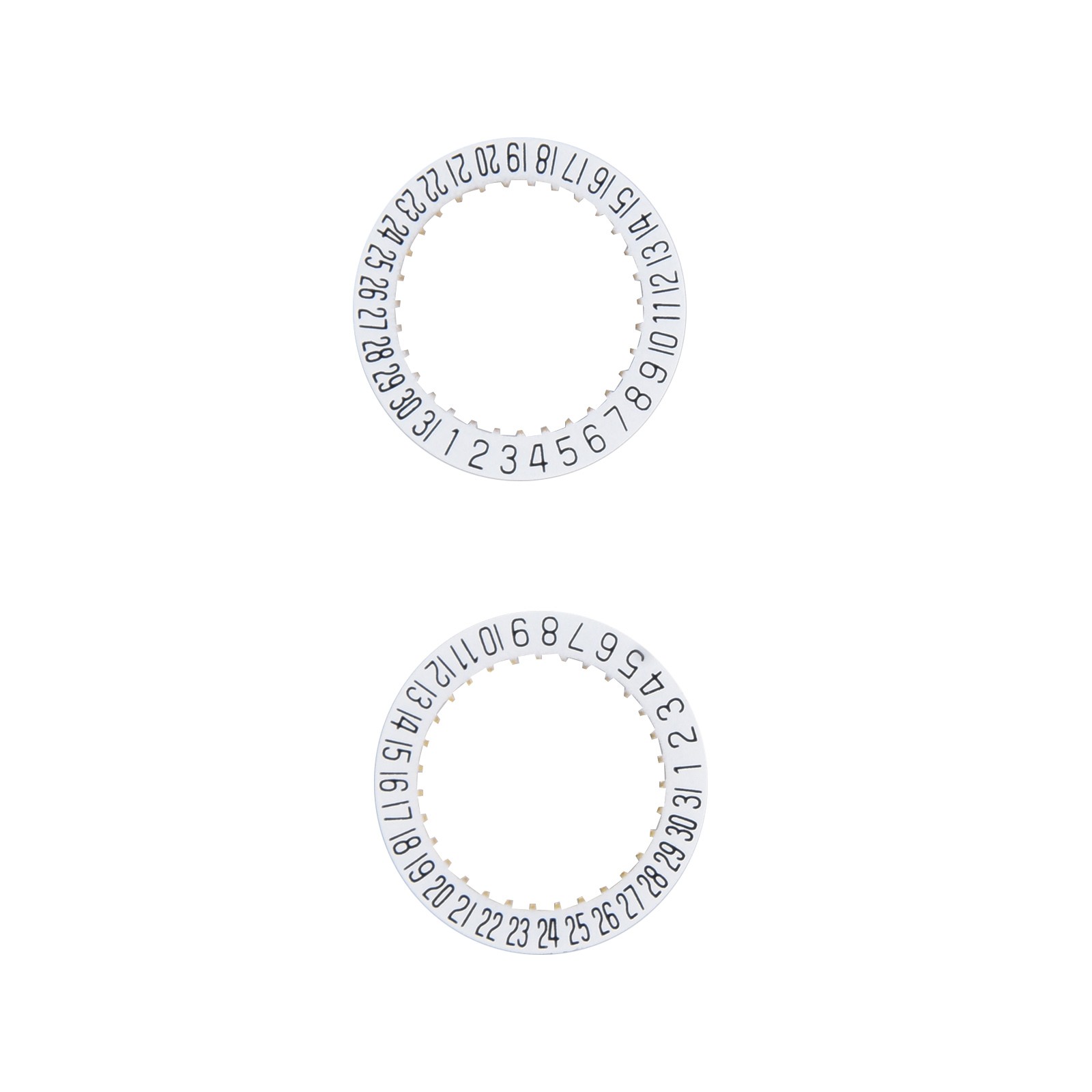 2X Date Indicator Calendar Wheel Disc Plate AT 6 For ETA 2804-2 2824-2 2892A2