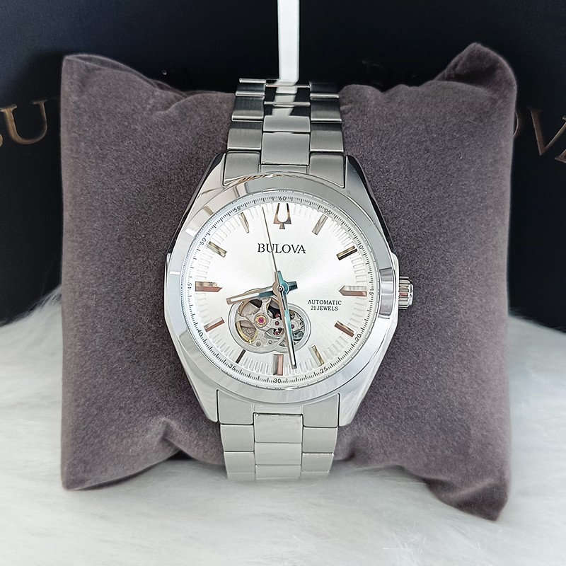 Bulova Classic Surveyor 96A274 White Chronograph Men’s Automatic Watch 42MM New