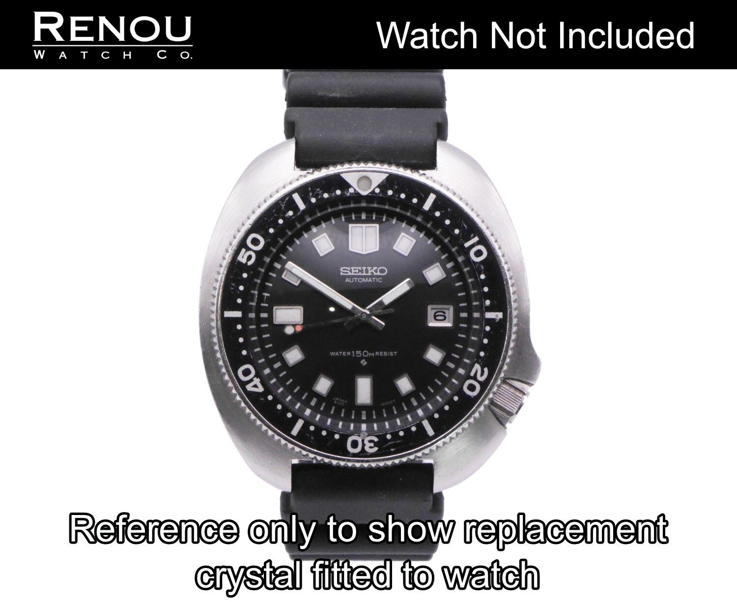 Seiko Replacement 320W10GN00 Type 3 Crystal for 6105, 6106 & 6119 Divers Watches