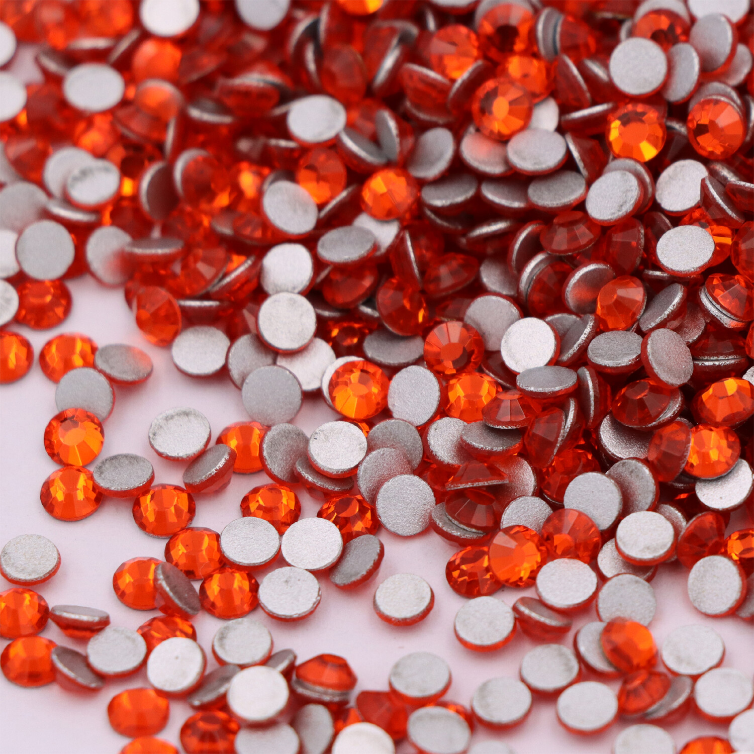 Glitter Crystal AB Flatback Clear Non Hot Fix Nail Art Rhinestones Decorations