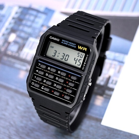 Calculator Black Digital Watch Original New CA-53W-1Z Casio Unisex