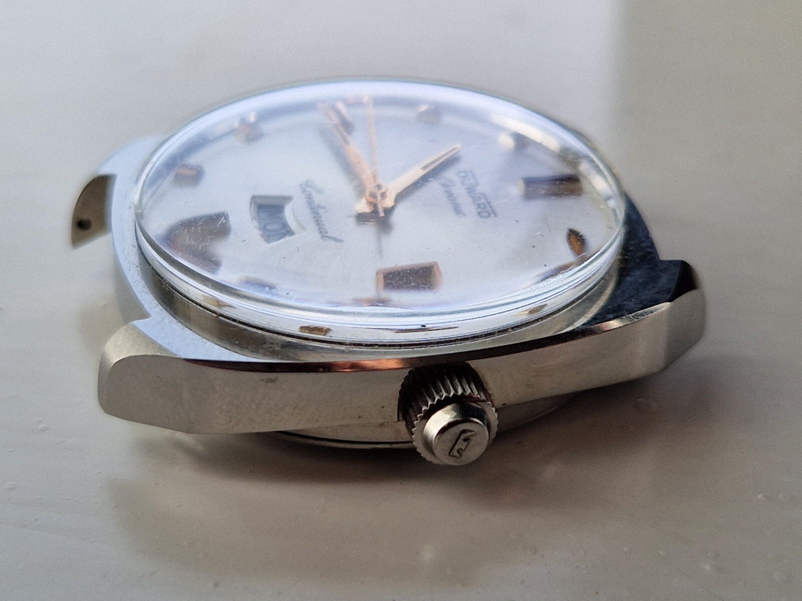Vintage Automatic Duward Oceanic Continual watch Brevet Technos case mixparts