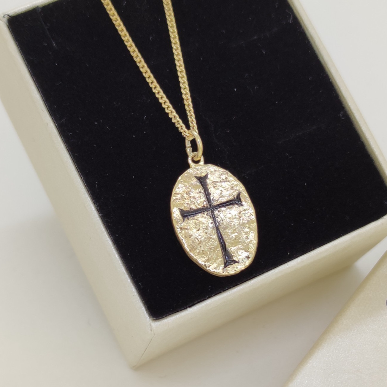 Templar Cross Pendant 925 Silver Gold Filled Men Jewelry