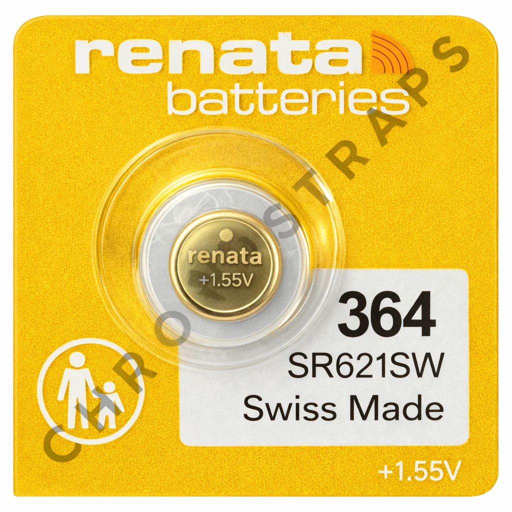 Renata Premium 364 / SR621SW Swiss Made Silver Oxide Watch Battery