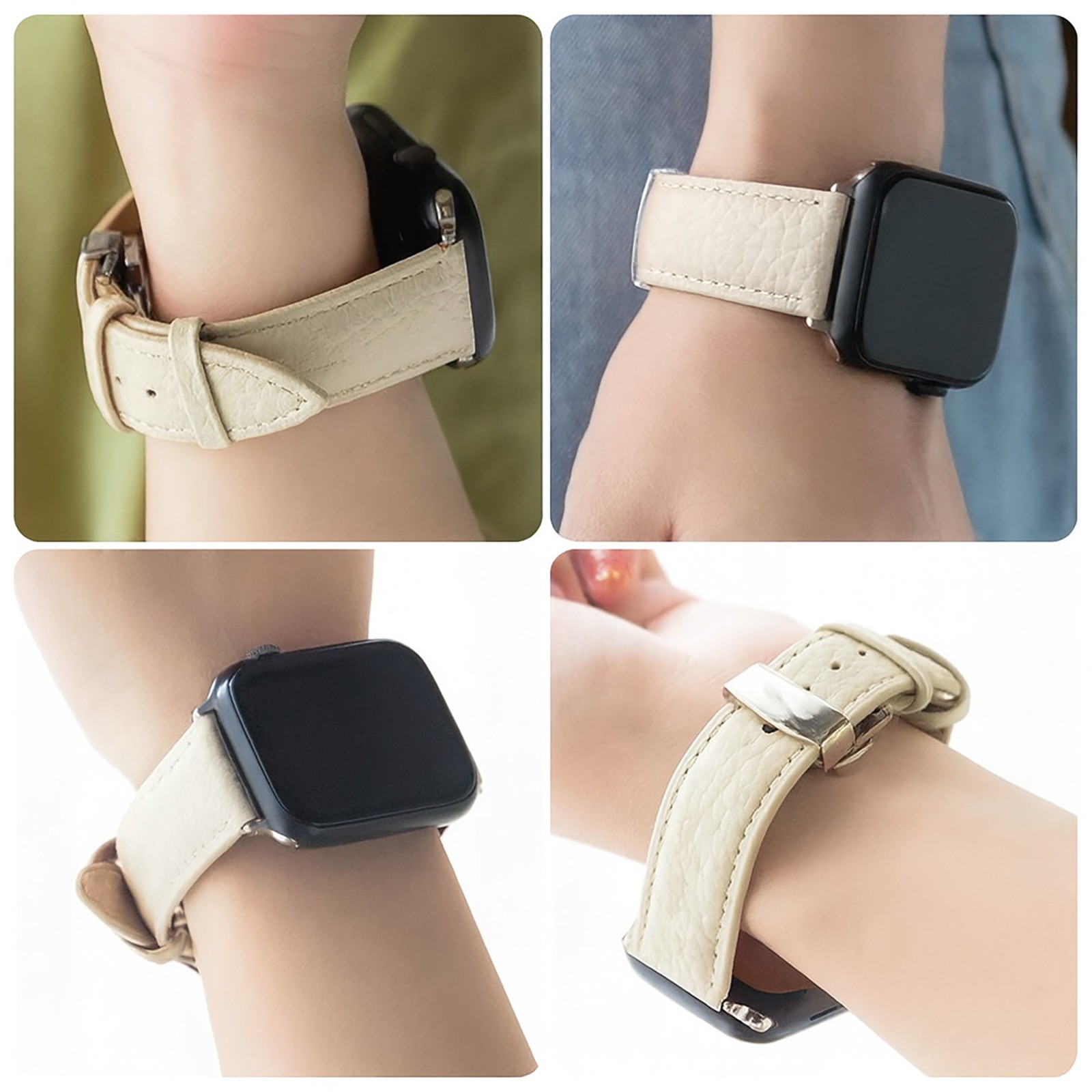 Luxury Leather Apple Watch Band Strap for iWatch Series 11 10 9 8 7 6 SE Ultra 3