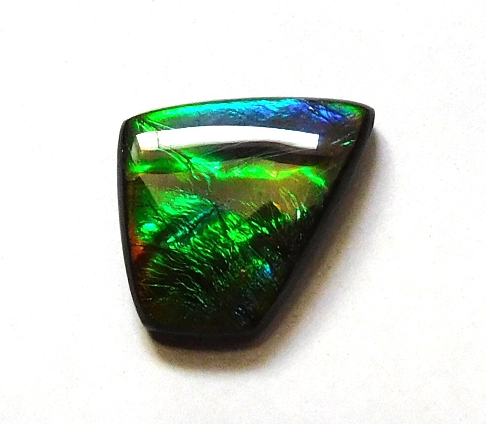 9.45 Ct Natural Canadian Ammolite Cabochon Loose Gemstone 19.6X14.6X4.2MM LR19